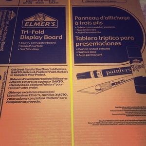 ELMERS Trifold Display Board
